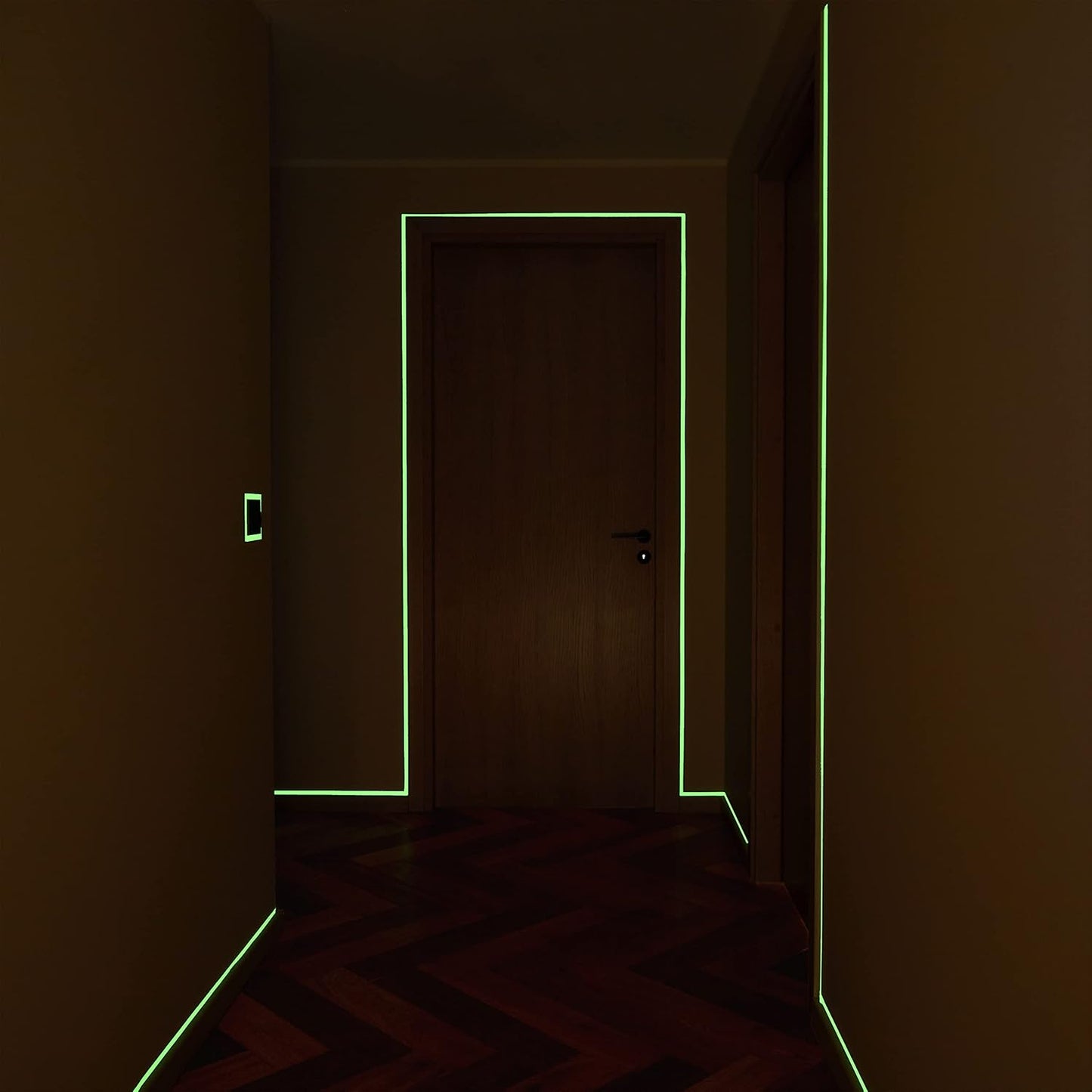 Heavy-Duty 16 Ft Glow in the Dark Tape - Versatile Neon Fluorescent Tape for Stairs, Stage, and Duct Applications