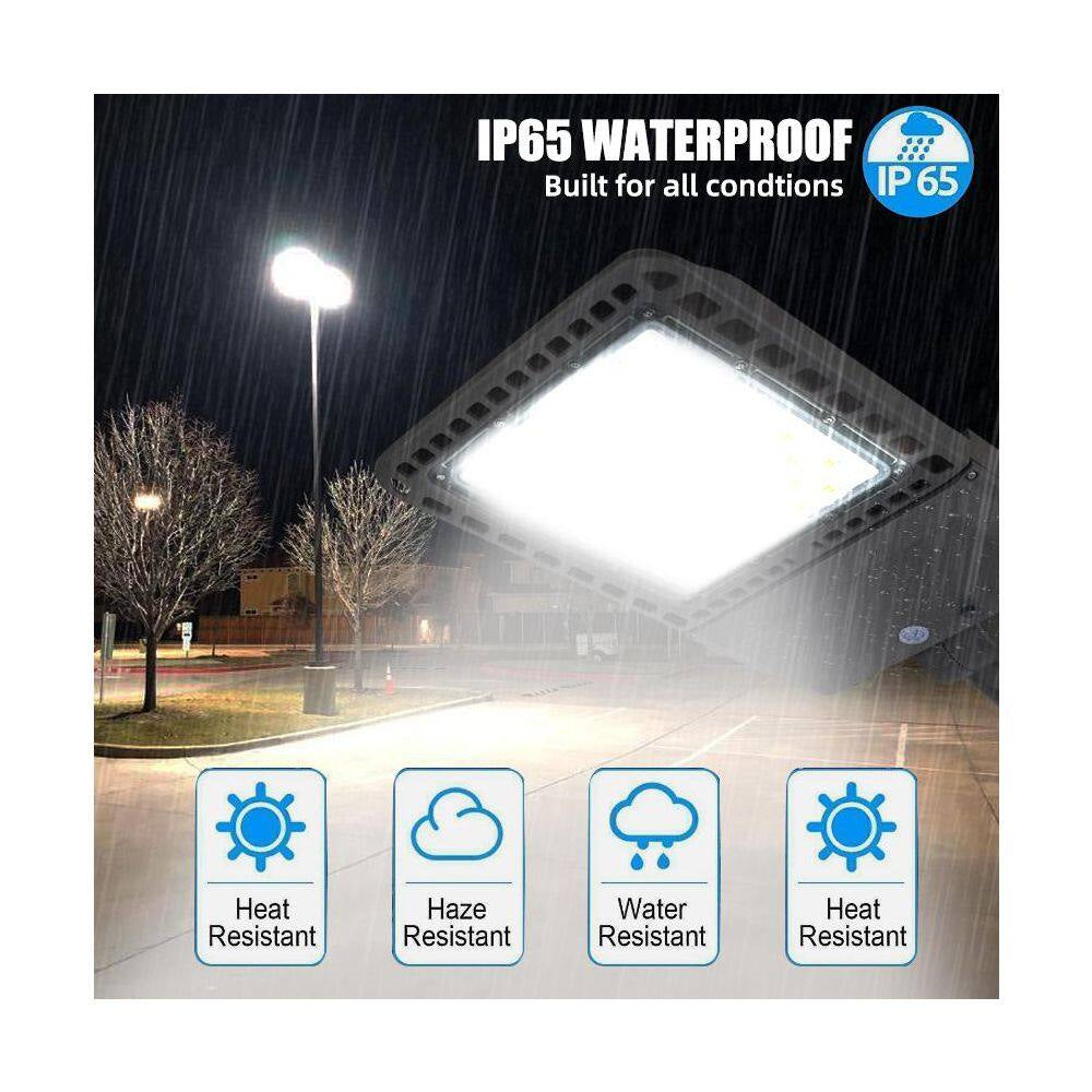 1500-Watt Equivalent Integrated LED Bronze Parking Lot Light with Photocell Slip Fitter, 39000 Lumens, 5000K