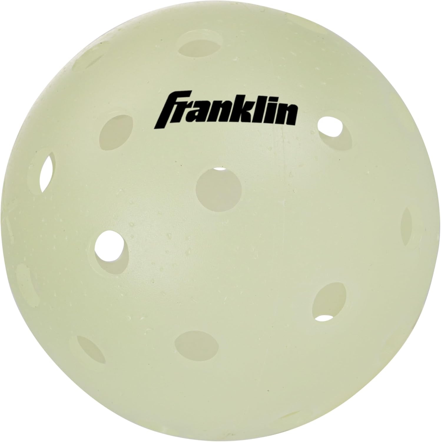 Franklin Sports Glow-in-the-Dark Outdoor Pickleballs - Illuminated Pickleball Balls for Nighttime Play - Rechargeable Green Pickleball Balls for Indoor and Outdoor Use