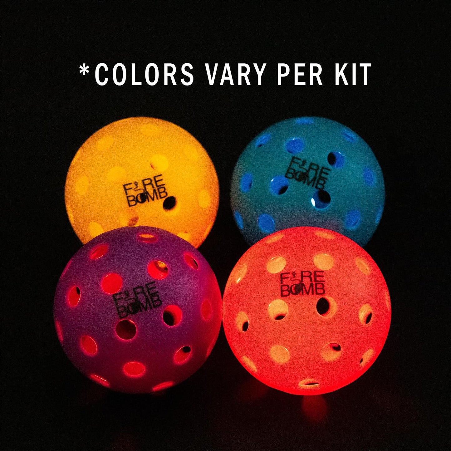LED Rechargeable Light up Pickleball Paddle Set by ™