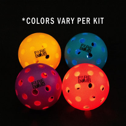 LED Rechargeable Light up Pickleball Paddle Set by ™