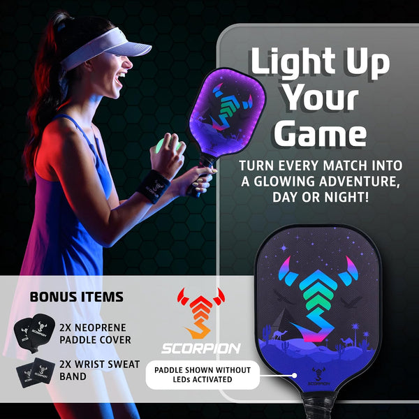 Glow Paddle Pickleball Kit
